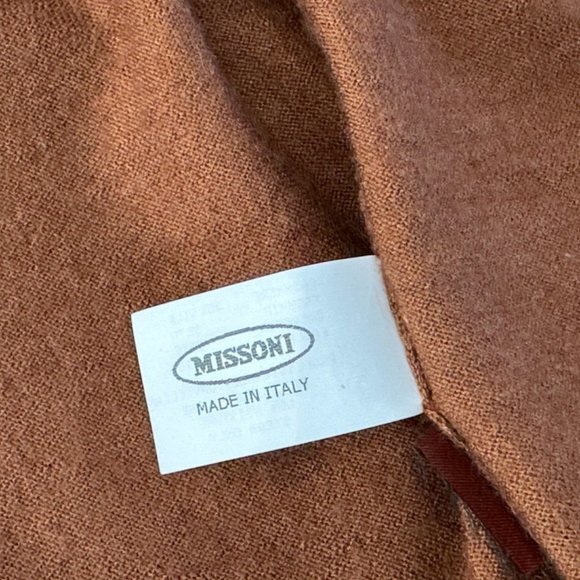 Missoni Italy Cashmere Silk Open Front Cardigan Women M Long Sleeve Lightweight - Picture 11 of 11